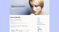 Desktop Screenshot of kadernice.kakoma.cz