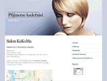 Tablet Screenshot of kadernice.kakoma.cz